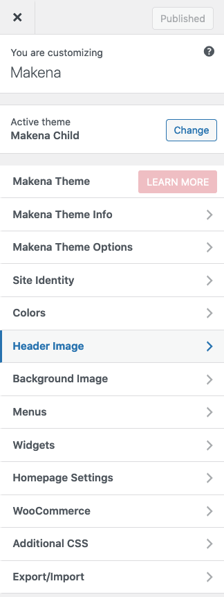 Makena Feminine WordPress Theme Header Image